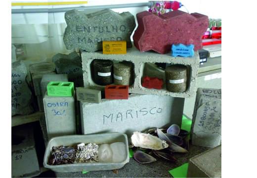 Bloco de Concreto c/ Resíduos de Organismos Marinhos